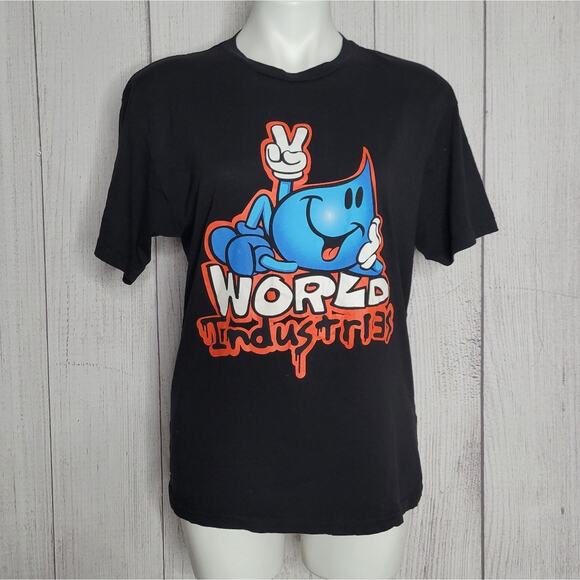 Vintage y2k World Industries Skateboarding Shirt, size Medium - Picture 1 of 7